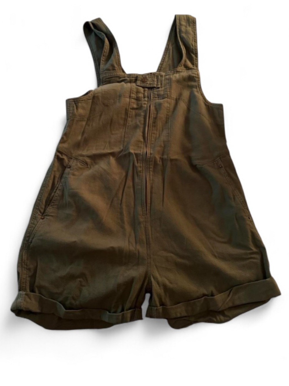 Free People We The Free Jude Shortalls Verdant Olive Green Like New - Picture 4 of 4